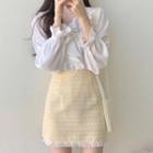 Frill Trim Top / Mini Skirt
