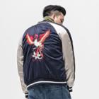 Chinese-style Embroidered Colorblock Light Jacket
