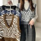 Zebra Print Sweater Vets