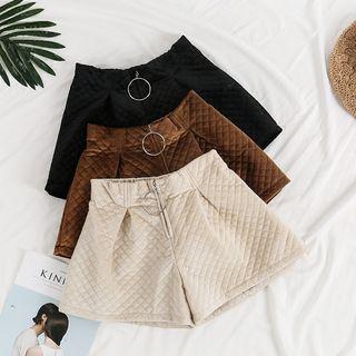 Zip Velvet Shorts