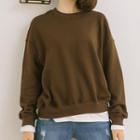 Mock Two Piece Pullover Coffee - One Size