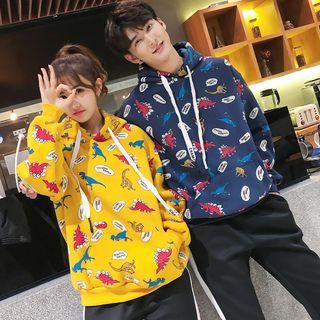 Couple Long-sleeve Printed Hooded Top / Sweatpants