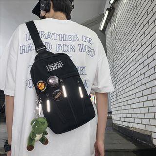 Lettering Patch Sling Bag