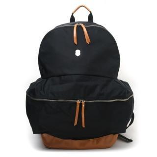 Faux-leather Trim Backpack