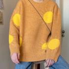 Sun Print Sweater Yellow - One Size