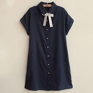 Short Sleeve Shirt Dress