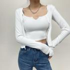 Set: Light Jacket + Cropped Camisole Top