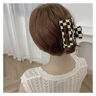 Chessboard Print Hair Claw