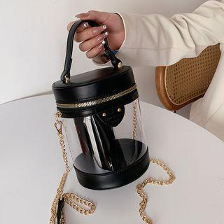 Pvc Panel Chain Bucket Bag