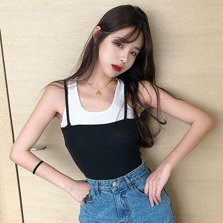 Mock Two Piece Camisole Top