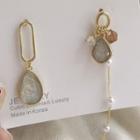 Non-matching Faux Crystal Drop Earring 1 Pair - Earrings - One Size