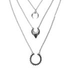 Layered Necklace 1870 - Silver - One Size