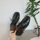 Patent Lace Up Oxfords