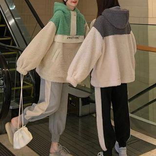 Color Block Fleece Hoodie / Sweatpants
