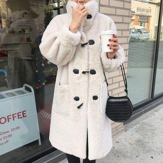 Faux-fur Midi Toggle Coat