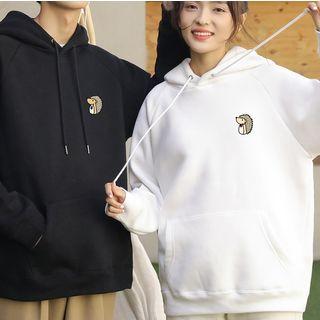 Couple Matching Hedgehog Print Hoodie