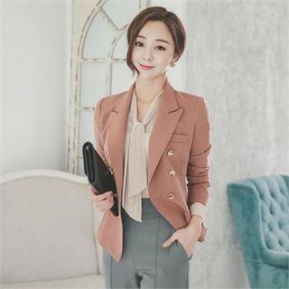 Button-trim Blazer