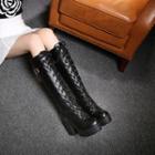Platform Block-heel Tall Boots