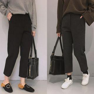Cropped Straight Cut Pants