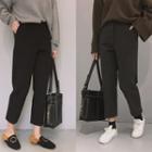 Cropped Straight Cut Pants