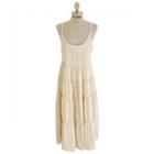 Spaghetti-strap Tiered-hem Dress
