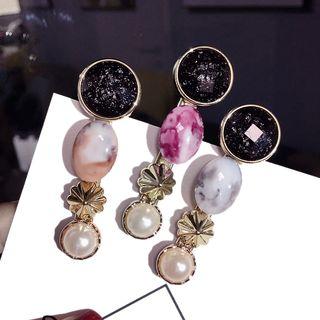 Acrylic Bead Faux Pearl Hair Clip