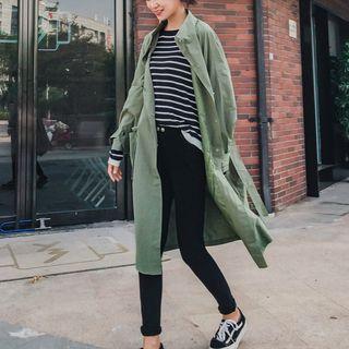 Lettering Long Utility Jacket