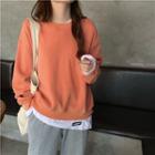 Mock Two-piece Sweatshirt / Harem Pants