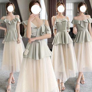 Ruffled A-line Bridesmaid Dress (various Designs)