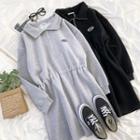 Half-zip Sweatshirt Dress