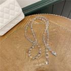 Transparent Bead Chain For Crossbody Bag Silver - One Size