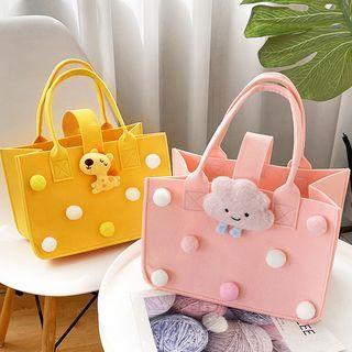 Cartoon Pom Pom Felt Hand Bag / Set