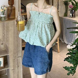 Floral Printed Camisole Top Floral - One Size
