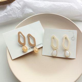Irregular Resin Drop Earring