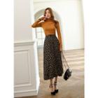 High-neck Slim Textured Top