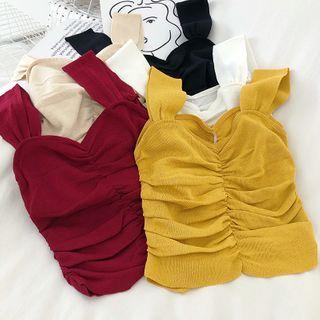 Frilled Camisole Crop Top