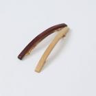 Wooden Slim Hair Barrette