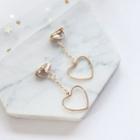 Heart Clip-on Earring 1 Pair - As Shown In Figure - One Size