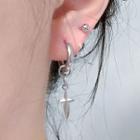 Cross Stainless Steel Dangle Earring / Single Earring