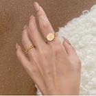 Alloy Open Ring Set - Gold - One Size