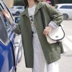 Long-sleeve Plain Midi Cardigan
