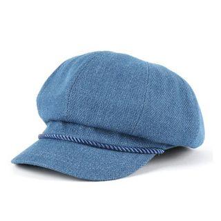 Washed Denim Octagonal Hat