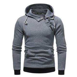 Asymmetrical Collar Hoodie