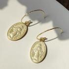 Alloy Drop Earring 1301 - 1 Pr - Silver - One Size