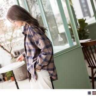 Loose-fit Plaid Boyfriend Shirt