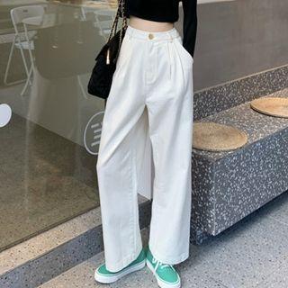 Straight Leg Wide Leg Pants