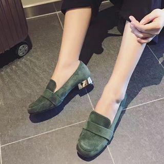 Low-heel Strap Pumps