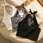 Halter-neck Heart Ring Camisole Top