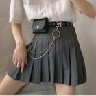 Hoop Chain Detail Belt Bag Black - One Size