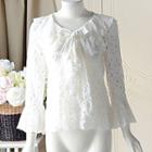 Lace Bell-sleeve Blouse